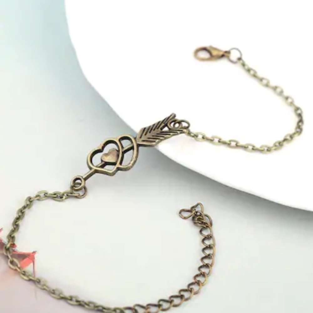 🔴 Arrow and Heart Anklet - Picture 3 of 4